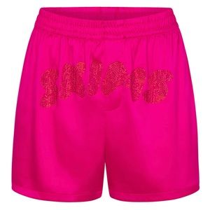 🔥 NWT Skims Woven Shine Boxer Short - Raspberry